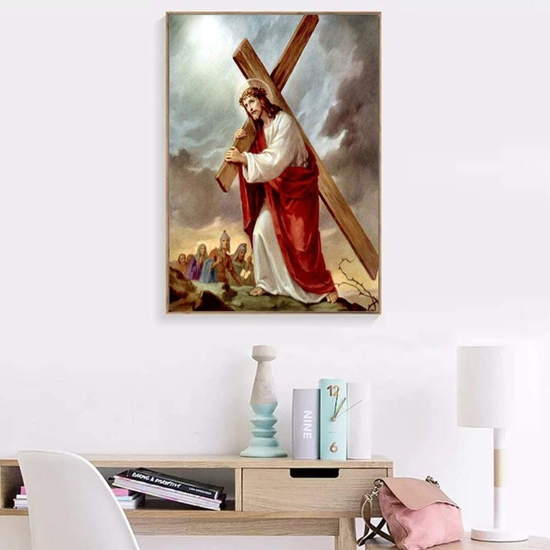 Bộ Dụng Cụ Làm Tranh Đính Đá DIY Kích Thước 30x40cm Dùng Để Trang Trí Nhà