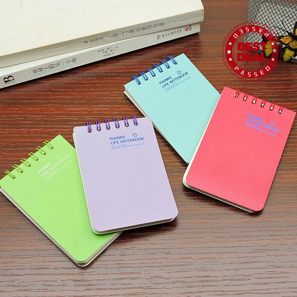 1 Cuốn Sổ Ghi Chú Bỏ Túi Mini Bằng Da B6S4 Màu Sắc Ngẫu Nhiên