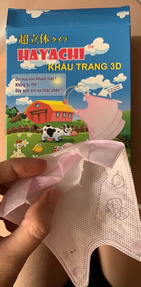 KHẨU TRANG 3D MASK HAYACHI - trẻ em (1-8 tuổi) - hộp 10 cái | BigBuy360 - bigbuy360.vn
