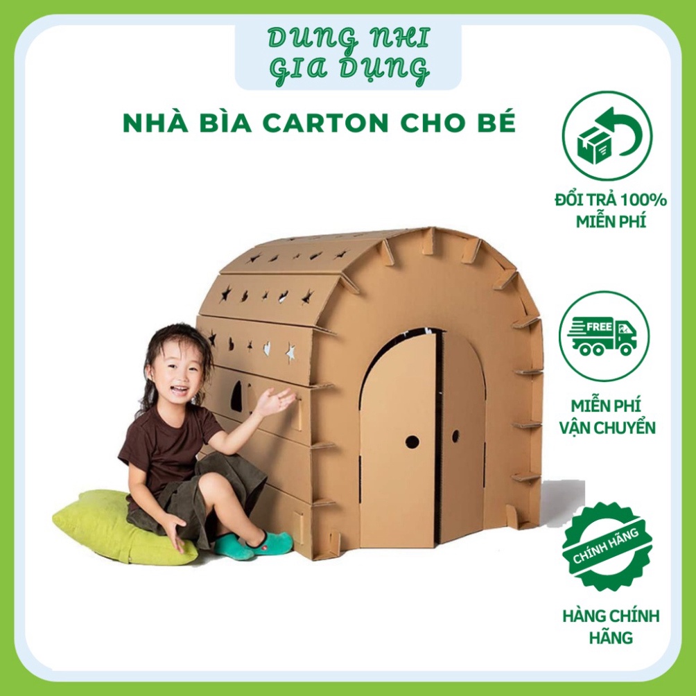 Nhà Làm Bằng Giấy Bìa Cát Tông Cho Bé Làm Ngôi Nhà Bằng Giấy Siêu Ngộ Nghĩnh Đáng Yêu Cho Bé Gia Dụng