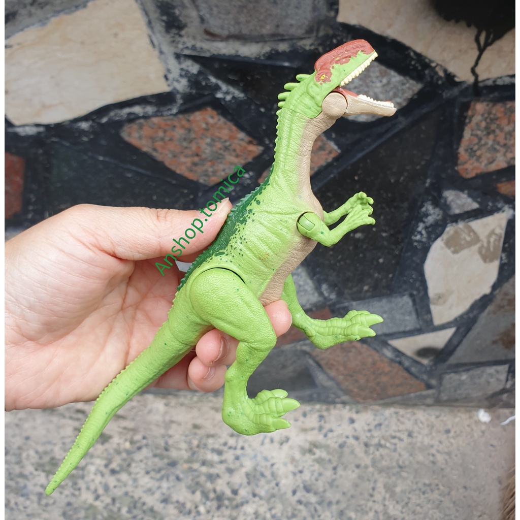 Mô hình khủng long Jurassic World KL01 màu xanh lá hàng Mattel