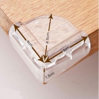 Miếng Bọc Góc Bàn Bịt Cạnh Bàn Silicon Góc Vuông An Toàn Cho Bé
