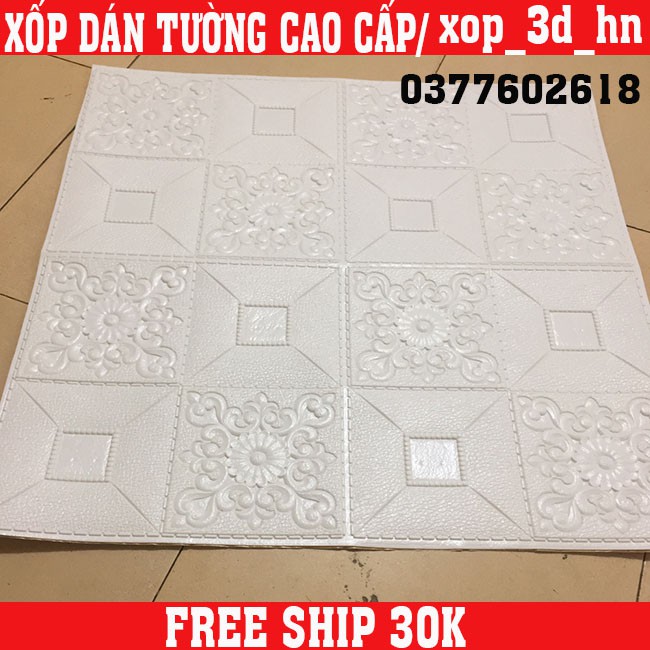 MIẾNG XỐP DÁN TƯỜNG LOẠI NHŨ 3D CÁCH ÂM CÁCH NHIỆT 70CM * 77CM | BigBuy360 - bigbuy360.vn