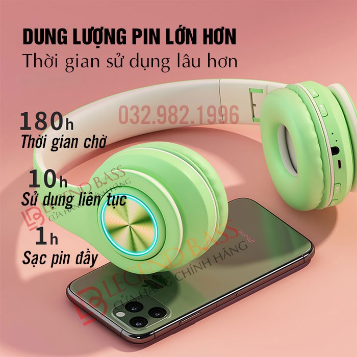 Headphone Bluetooth Chụp Tai LAVIE Âm Thanh Sống Động| Tai Nghe Chụp Tai Gaming Có Mic, Âm Bass Mạnh Chiến Game Cực Chất