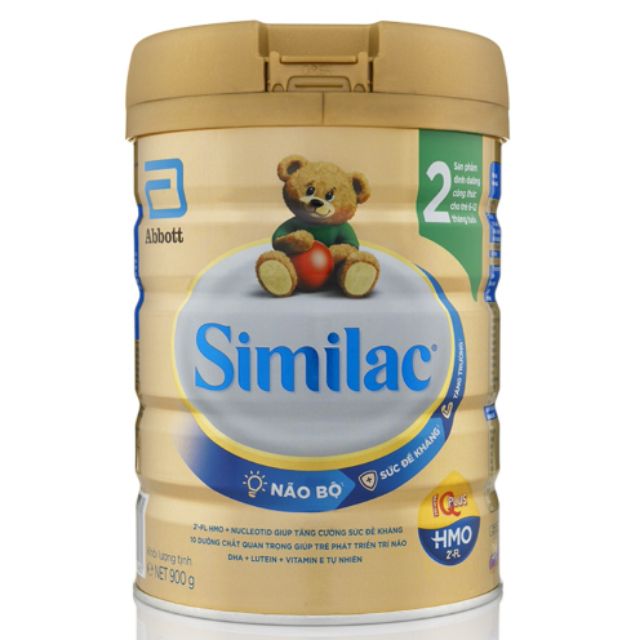 [Hải Dương] sữa Similac IQ Plus HMO số 2 ( 900g ) giàu canxi DHA giúp phát triển chiều cao và trí não