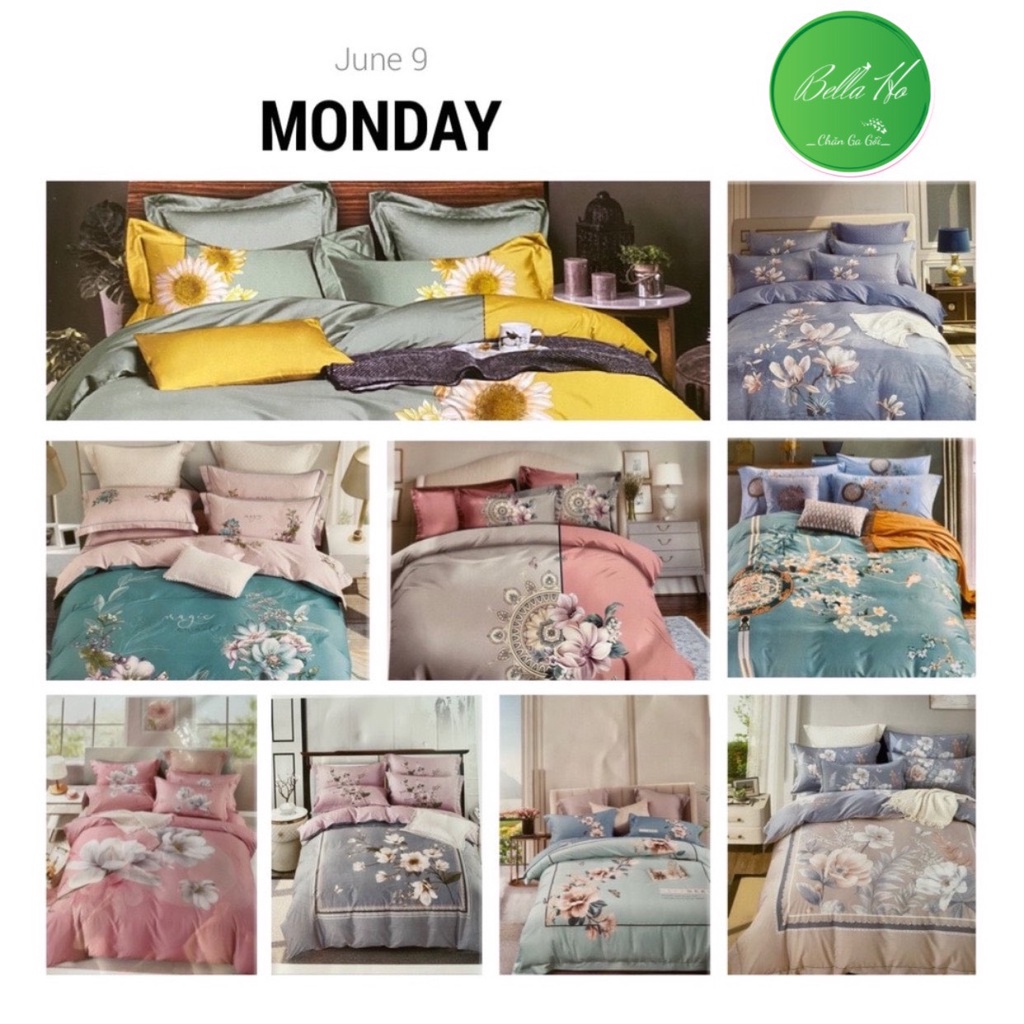 SIÊU PHẨM Bộ Chăn Ga Gối Cotton Organic MẪU 2021