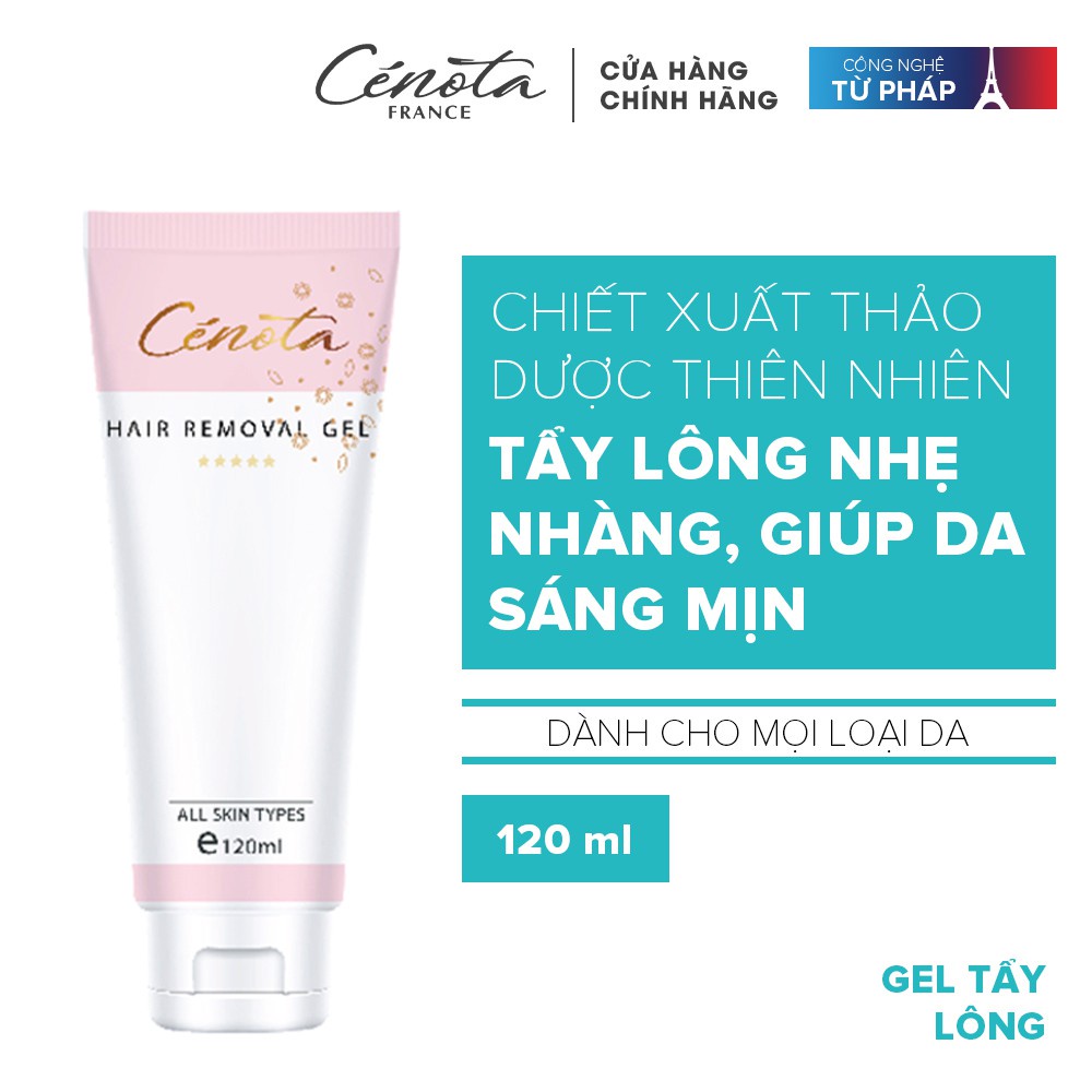 Kem Tẩy Lông Cenota Hair Remove Gel Tẩy Lông Nhẹ Nhàng Giúp Da Sáng Mịn 120ml