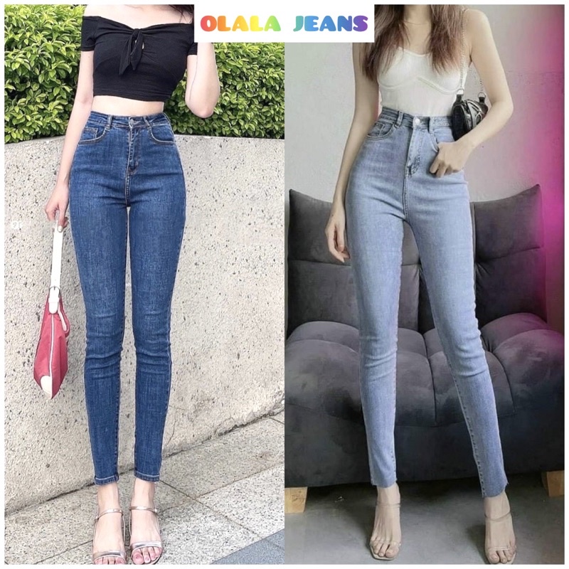 Quần Dài Ôm Nữ Skinny Co Giãn Lưng Cao From Ôm Chuẩn Tôn Dáng