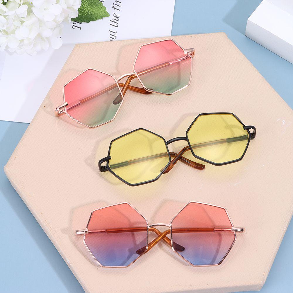 Kính Mắt Mini Khung Đa Giác 6 Màu Dễ Thương Cho Búp Bê