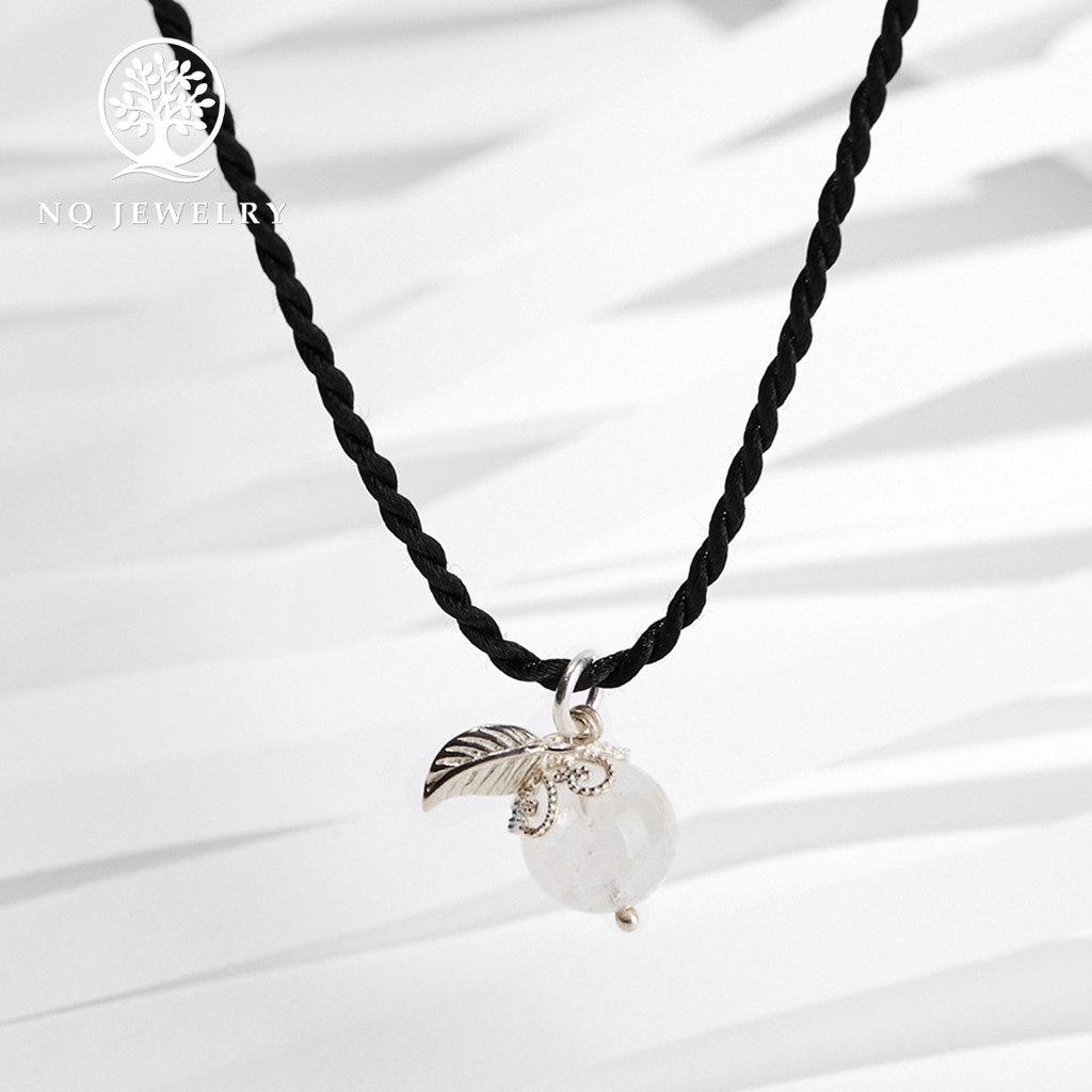 Dây chuyền hạt tròn chiếc lá - NQ Jewelry