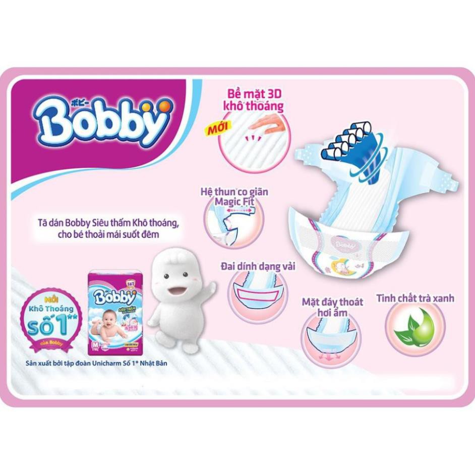 Tã dán Bobby NewBorn Size XS 42 miếng (Dưới 5Kg)