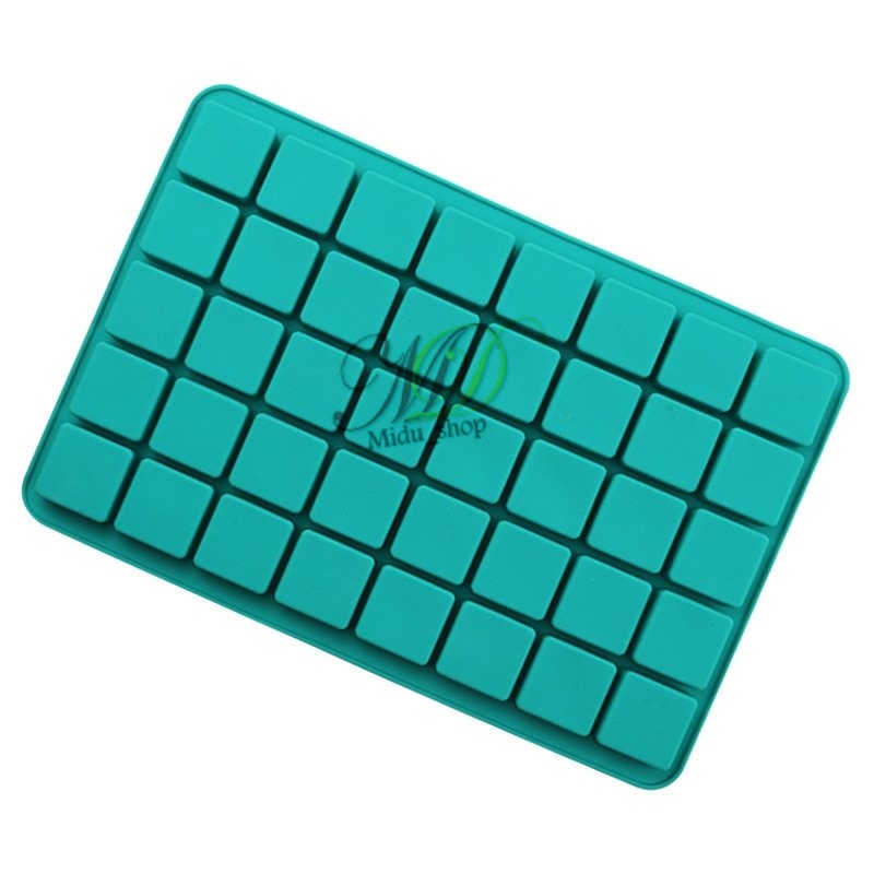 Midu - Khuôn silicon 6 ô, 12 ô, 40 ô, 126 ô hình vuông đổ socola rau câu Làm bánh xà phòng handmade