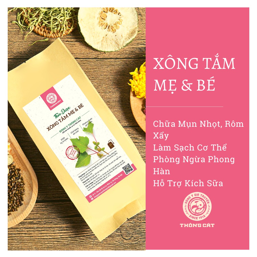 Thảo dược xông tắm mẹ và bé _ Đông y gia truyền thông cát (SINCE 1918)_trị rôm sẩy, mẩn ngứa, tắc tia sữa | BigBuy360 - bigbuy360.vn