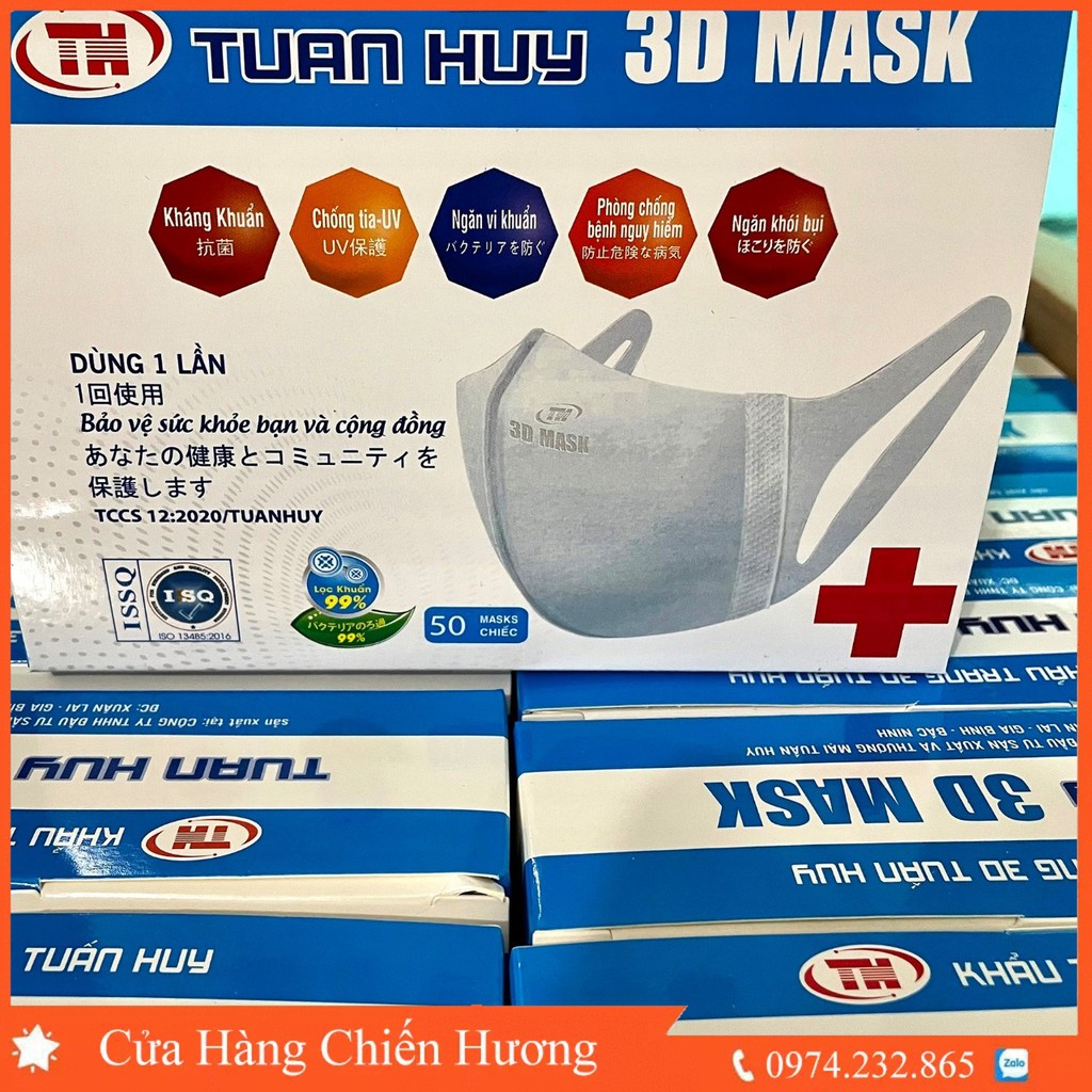 Hộp 50 cái Khẩu Trang 3D Mask Công Nghệ Nhật Bản