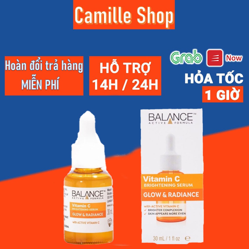 Serum trắng da mờ thâm Balance Active Formula Vitamin C 30ml date xa