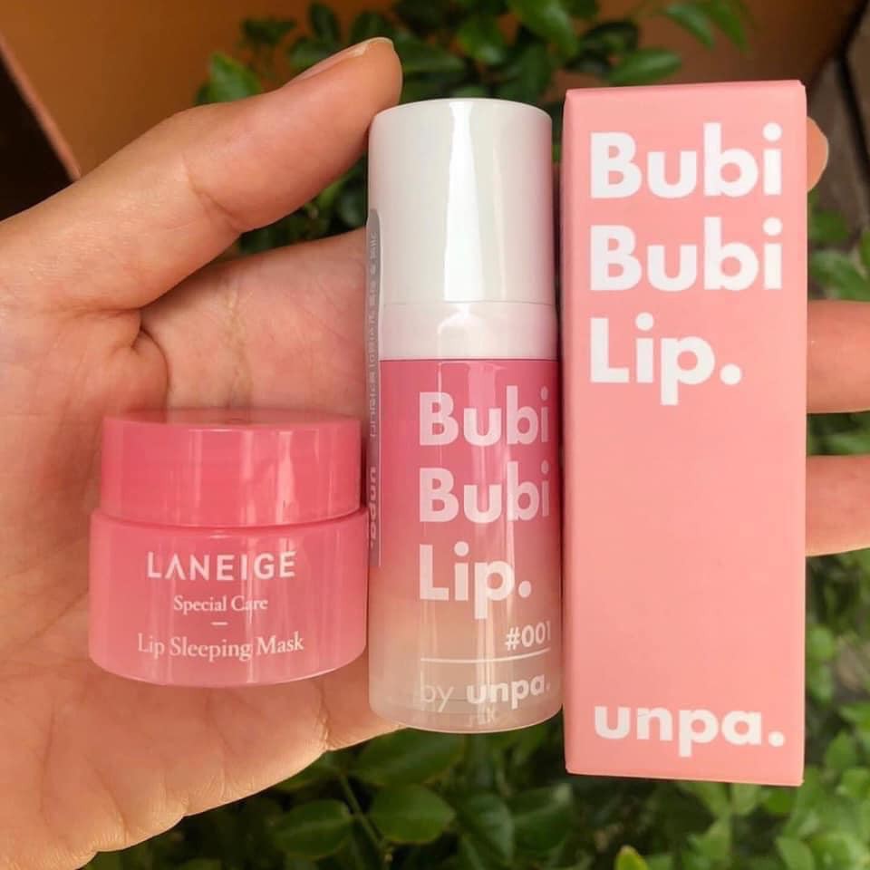 MẪU MỚI - Tẩy Tế Bào Chết Môi Sủi Bọt Unpa Bubi Bubi Lip - GEL THẢI ĐỘC, TẨY DA CHẾT MÔI