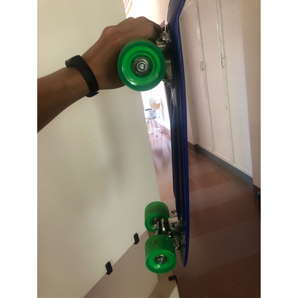 Ván trượt thể thao ,dành cho trẻ em và người lớn - Skateboard Penny, chịu được trọng lượng 90kg trở xuống (Xanh).