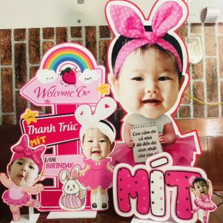 Set chibi sinh nhật bé gái cực yêu