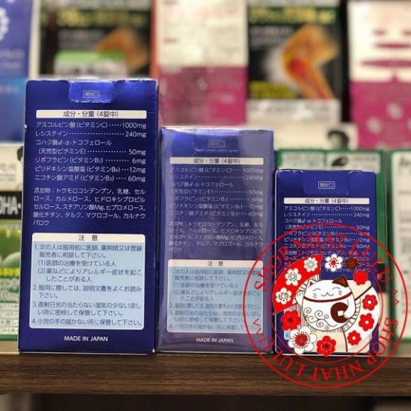 VIÊN UỐNG TRẮNG DA, MỜ NÁM TRANSINO WHITE C 60/120/240 VIÊN NHẬT BẢN | Thế Giới Skin Care