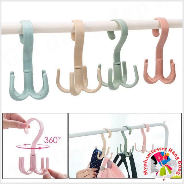 [4.9⭐] Móc thông minh 4 nhánh xoay 360 độ (móc bạch tuộc)