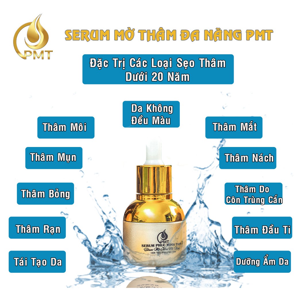 [COMBO 5 CHAI] Serum Phúc Minh Tâm - Mờ thâm đa năng PMT - Thâm môi, thâm mắt, thâm chân tay, thâm nách