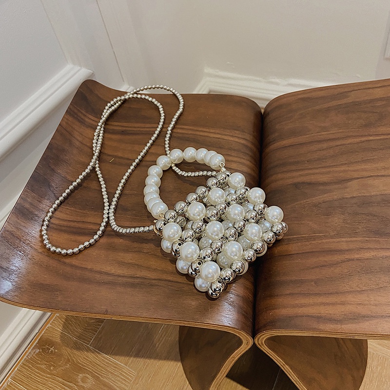 Túi Xách Tay Đính Ngọc Trai Thời Trang Nữ Tính