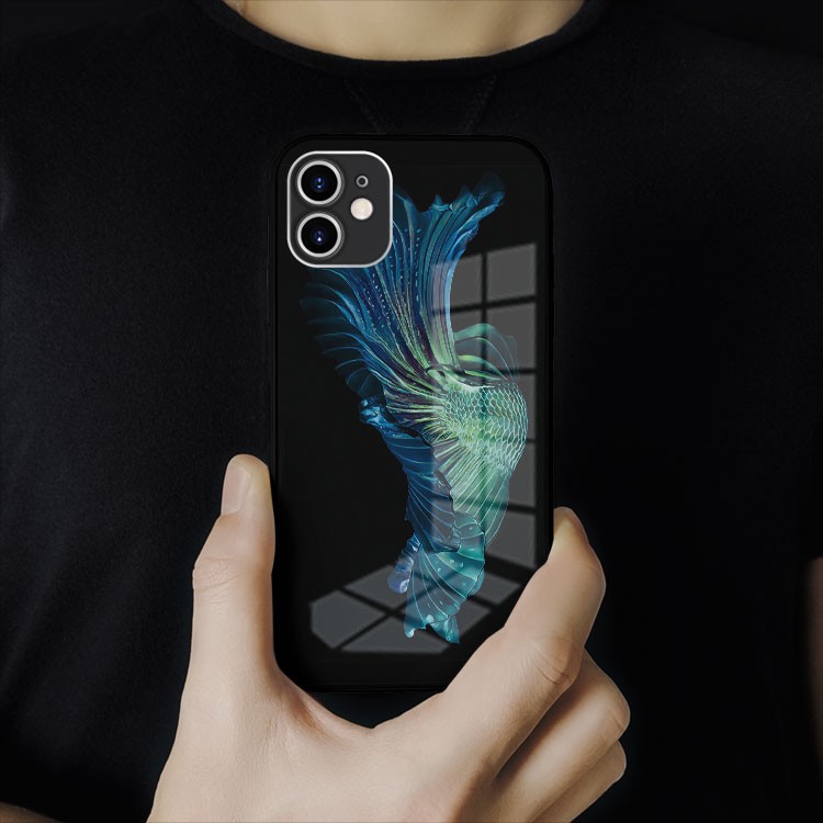 Ốp kính cường lực hình Cá Nice Fish yêu kiều cho dòng Iphone từ 5 đến 12 OK-BET20210018