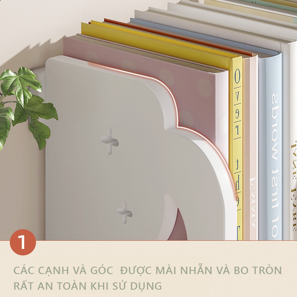 Kệ sách kệ để bàn màu trắng, kệ trang trí bàn học bàn làm việc - SIG410
