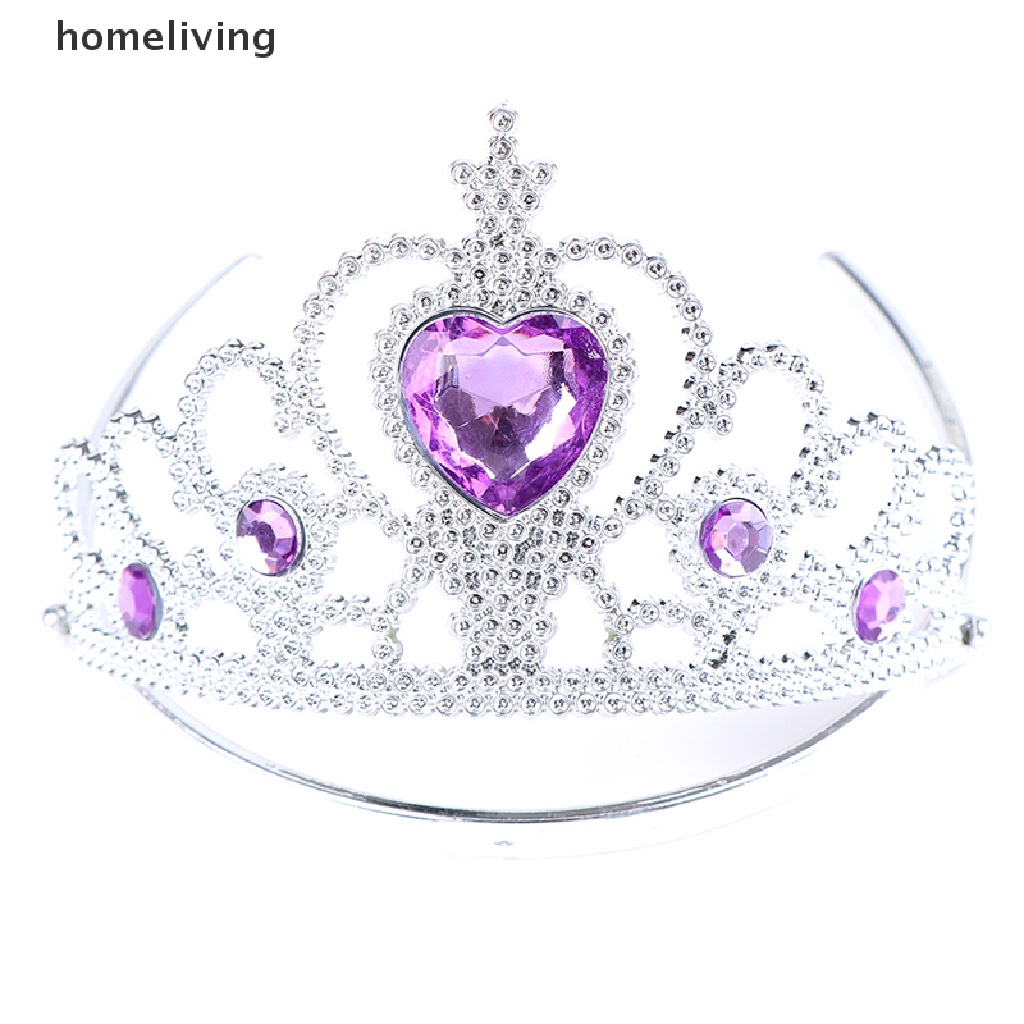 Set 6 Phụ Kiện Làm Đẹp Cho Bé Gái Gồm Vòng cổ, Đôi Găng Tay, Vương Miện Công Chúa