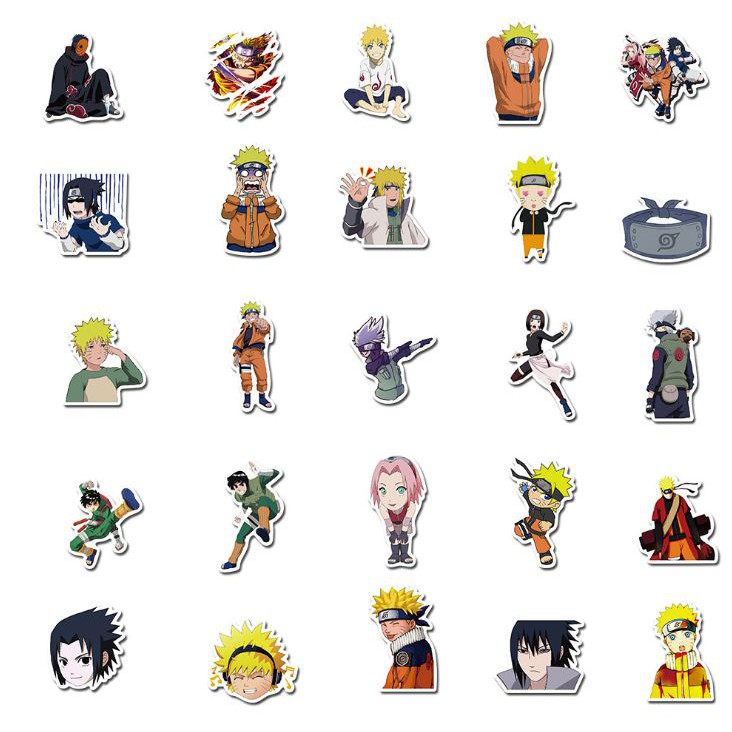 Sticker NARUTO SASUKE nhựa PVC không thấm nước, dán nón bảo hiểm, laptop, điện thoại, Vali, xe, Cực COOL #108