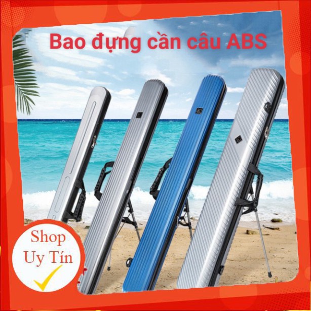 Giảm Giá  Bao Đựng Cần Câu Cá ABS Cứng  Dài 1m25 Có Chân Chống