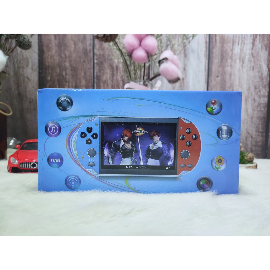 Máy Chơi Game Cầm Tay X7 Màn Hình 4.3Inch Có Sẵn 900 Game Hỗ Trợ Nghe Nhạc, Xem Phim, Đọc Sách Tặng Kèm Thẻ Nhớ 8Gb