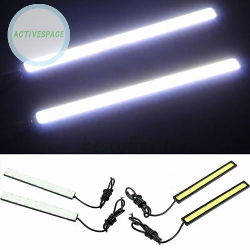 Bộ 6 thanh đèn LED ban ngày 12V 336LM 180° chống thâm nước màu trắng cho xe hơi