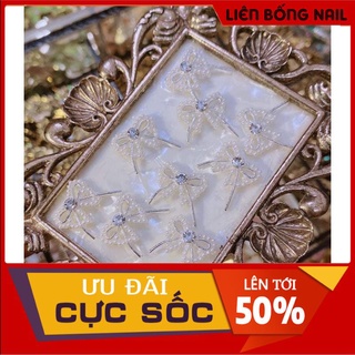 cham nơ baby lên móng bao đẹp