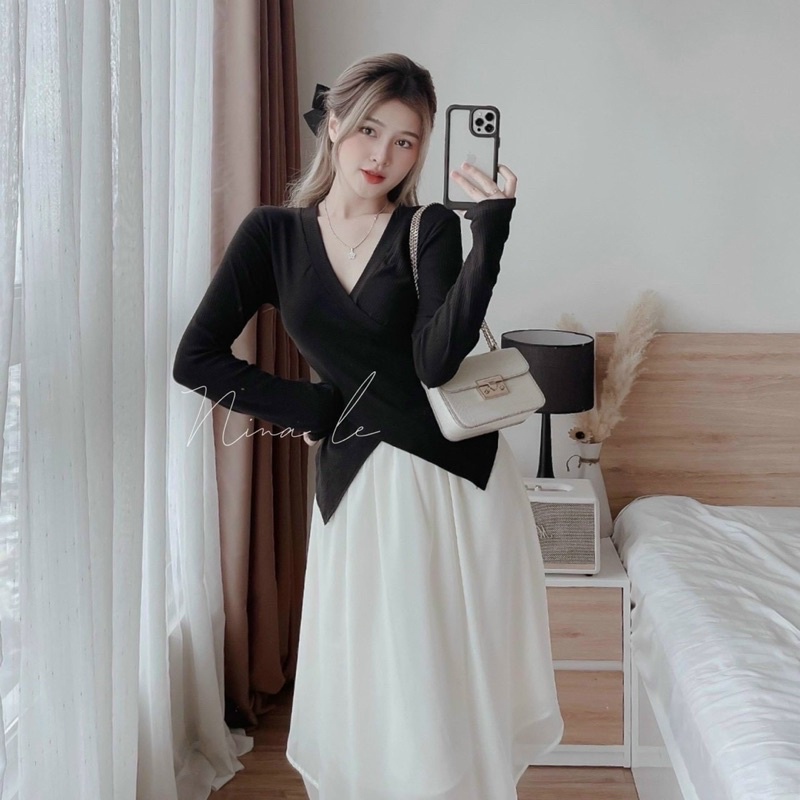 SÉT ÁO ĐẮP CHÉO CVAY VON