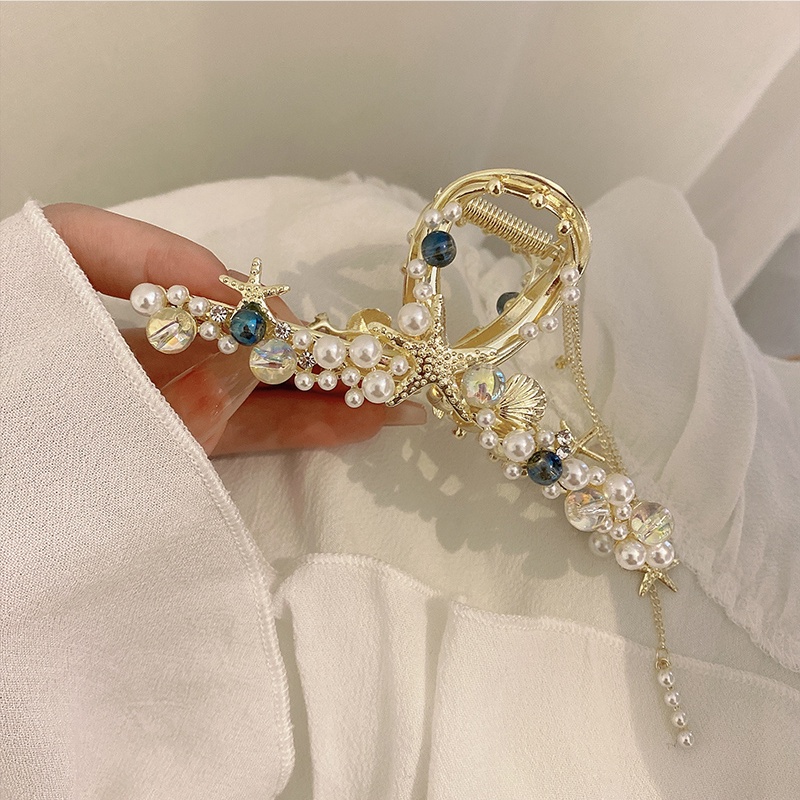 Kẹp Tóc Đính Ngọc Trai Giả Thiết Kế Tinh Tế Thời Trang Hàn Quốc 2022