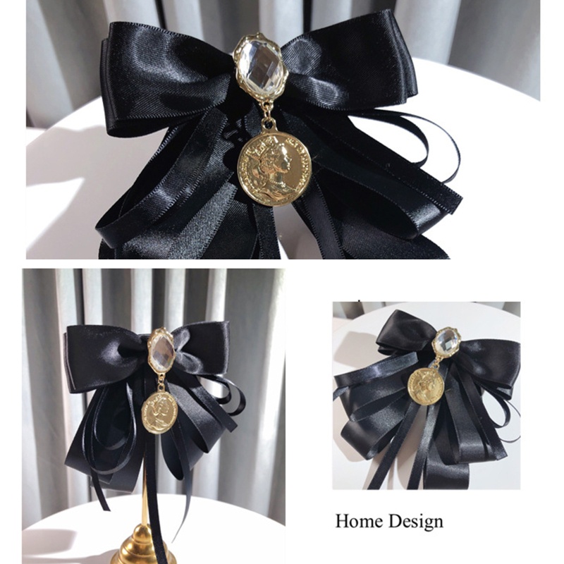 Cà Vạt Thắt Nơ Đính Đá Phong Cách Vintage Cho Nữ