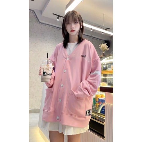Áo Khoac Cardigan CHILICLUB Hồng-Tím