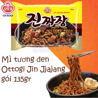 LỐC 5 MÌ SỐT TƯƠNG ĐEN JIN JJAJANG OTTOGI GÓI 135G
