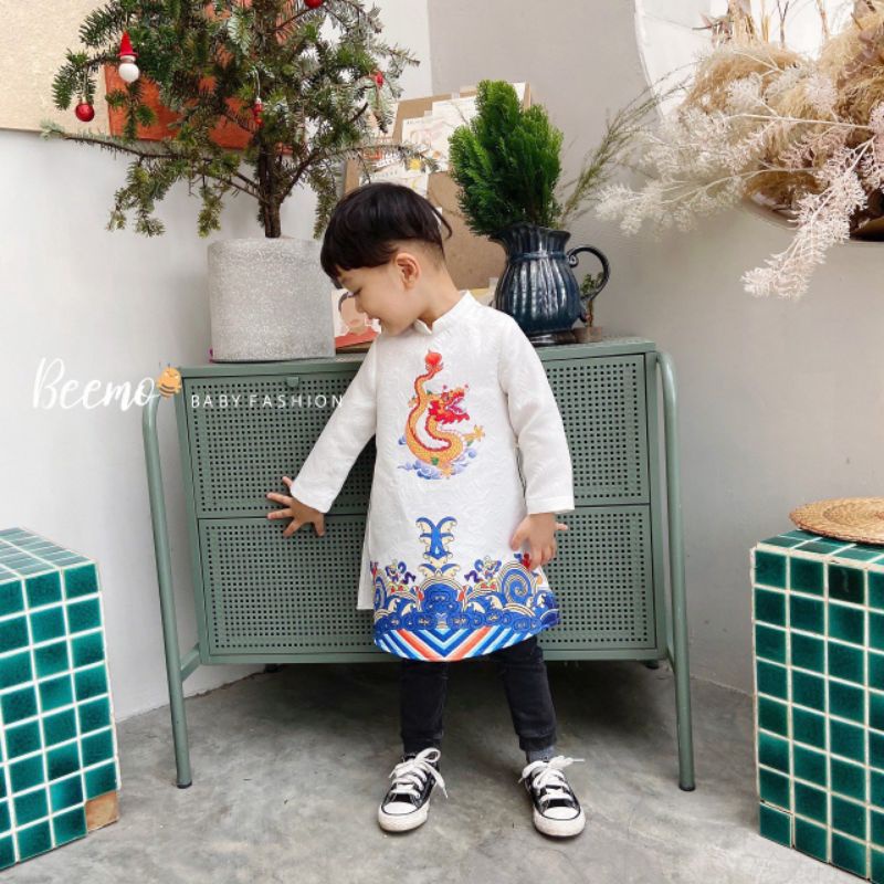_Áo dài hoàng long cho bé trai 8 đến 23kg