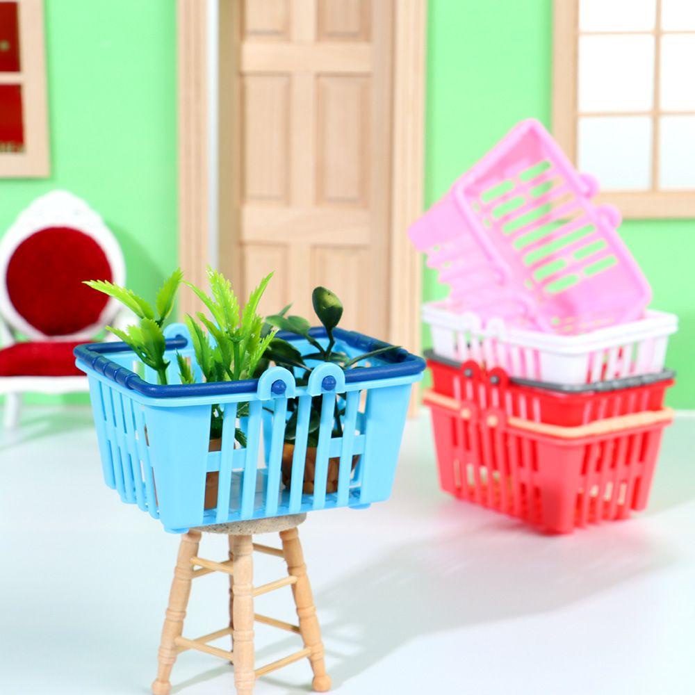 YVE Giỏ Mua Sắm Mini Trang Trí Nhà Búp Bê