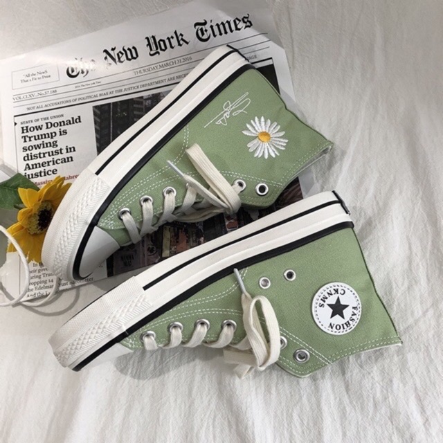 [Mã FAGREEN245 giảm 10% tối đa 30k đơn từ 99k] GIÀY CỔ CAO HOA CÚC HÓT HÍT | BigBuy360 - bigbuy360.vn