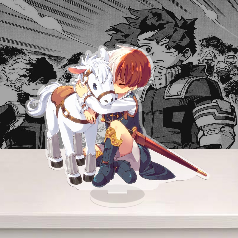 Standee My hero academia, anime Học viện siêu anh hùng, mô hình nhân vật Shoto, Bakugo, Midoriya