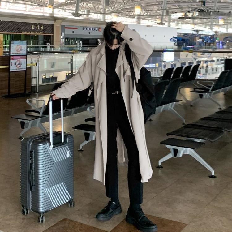 Hokage Áo Khoác Dáng Dài Qua Gối Phong Cách Hàn Quốc Thời Trang Mùa Xuân Cho Nam hokage 2022