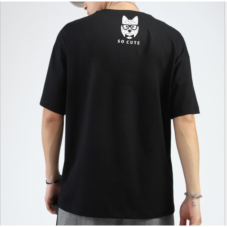 [Freeship] Áo Thun, Áo Unisex Tay Lỡ Phom Rộng Freesize, In Decal Phản Quang - Gấu So cute | BigBuy360 - bigbuy360.vn