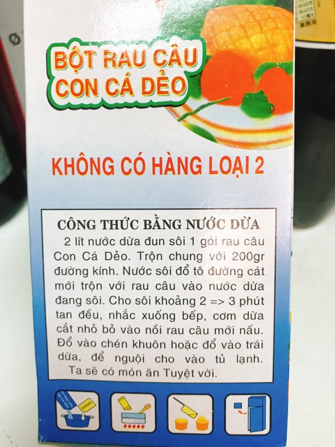[Mã 77FMCGSALE1 giảm 10% đơn 250K] Bột rau câu con cá dẻo Hiệp Long (hộp 12 gói) | BigBuy360 - bigbuy360.vn