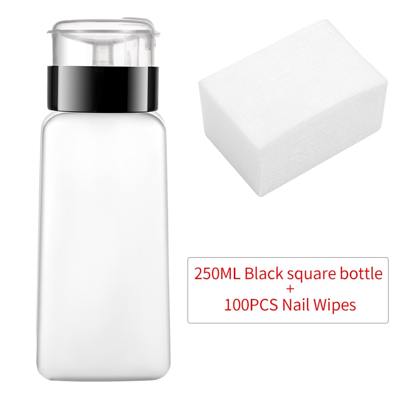 Lusluking Chai nhựa rỗng Lusluking đựng dung dịch tẩy sơn móng tay 60/ 150/ 180/ 250ml