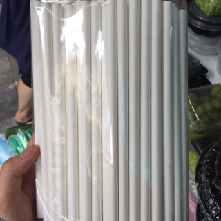 Set 100 ống hút giấy bảo vệ môi trường dùng 1 lần