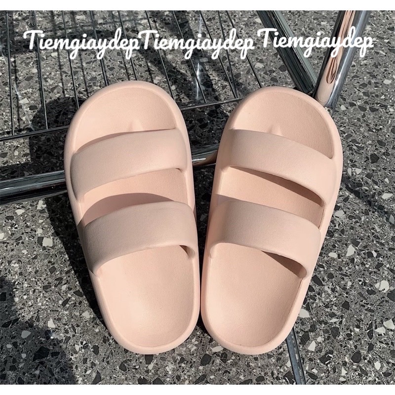 Dép bánh mì 2 quai,dép 2 quai ngang nam nữ sandal hot trend