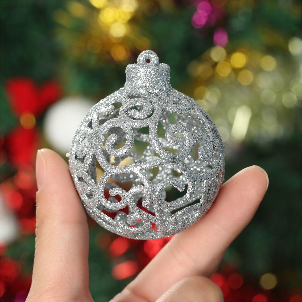 Set 6 Trái Châu Trang Trí Cây Thông Noel